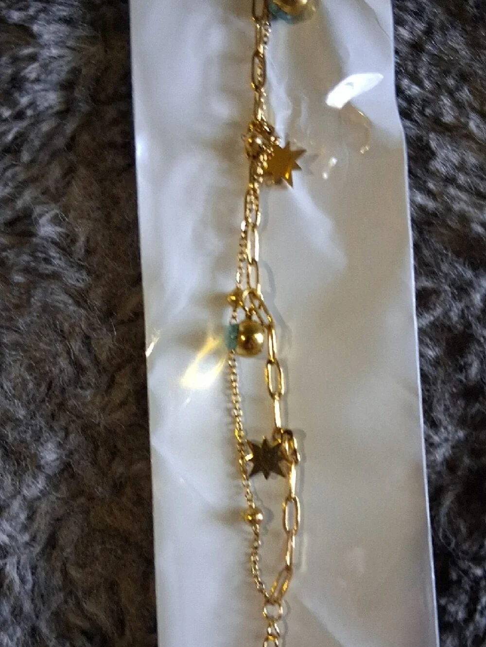 Gold Star Charm Bracelet - Gold Tone - Picture 3 of 3